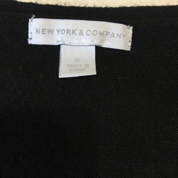 NEW YORK & COMPANY Cardigan Appliqué Sweater - Picture 4 of 5